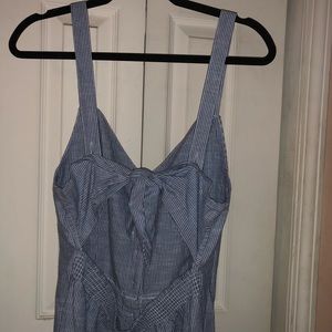 Blue and white stripe culotte jumpsuit. Worn once.